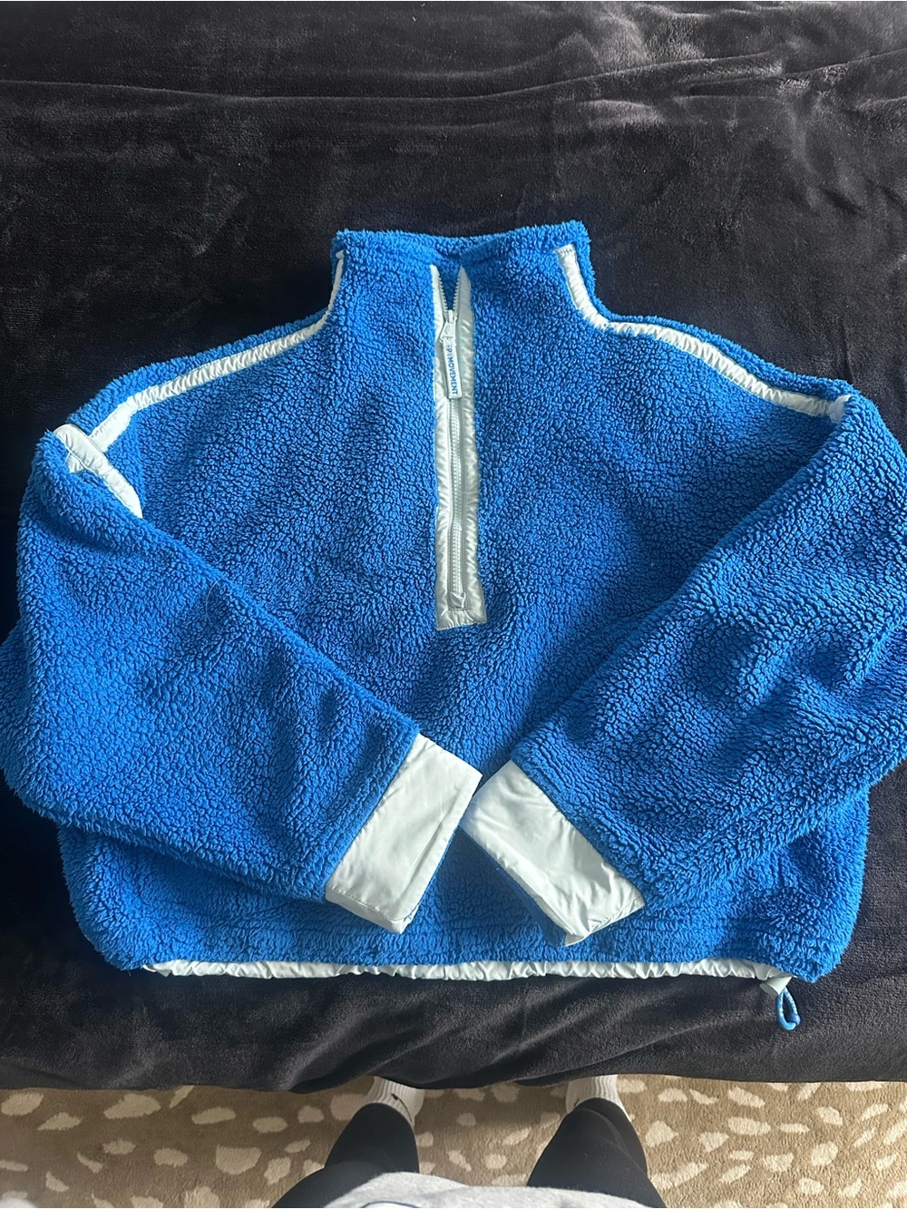 FP Movement by Free People Bright Blue Half-Zip Pullover - Picture 4 of 7